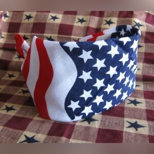 New Proud American USA Flag Head Wrap Bandana Patriotic Design Hair Wrap Scarf